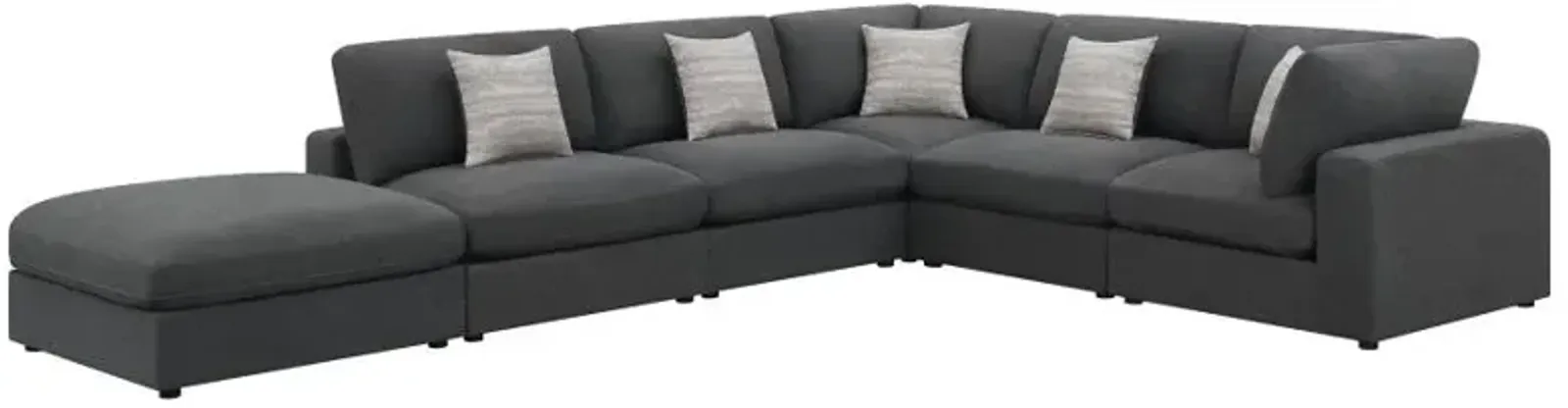 Serene 6-Piece Upholstered Modular Sectional 