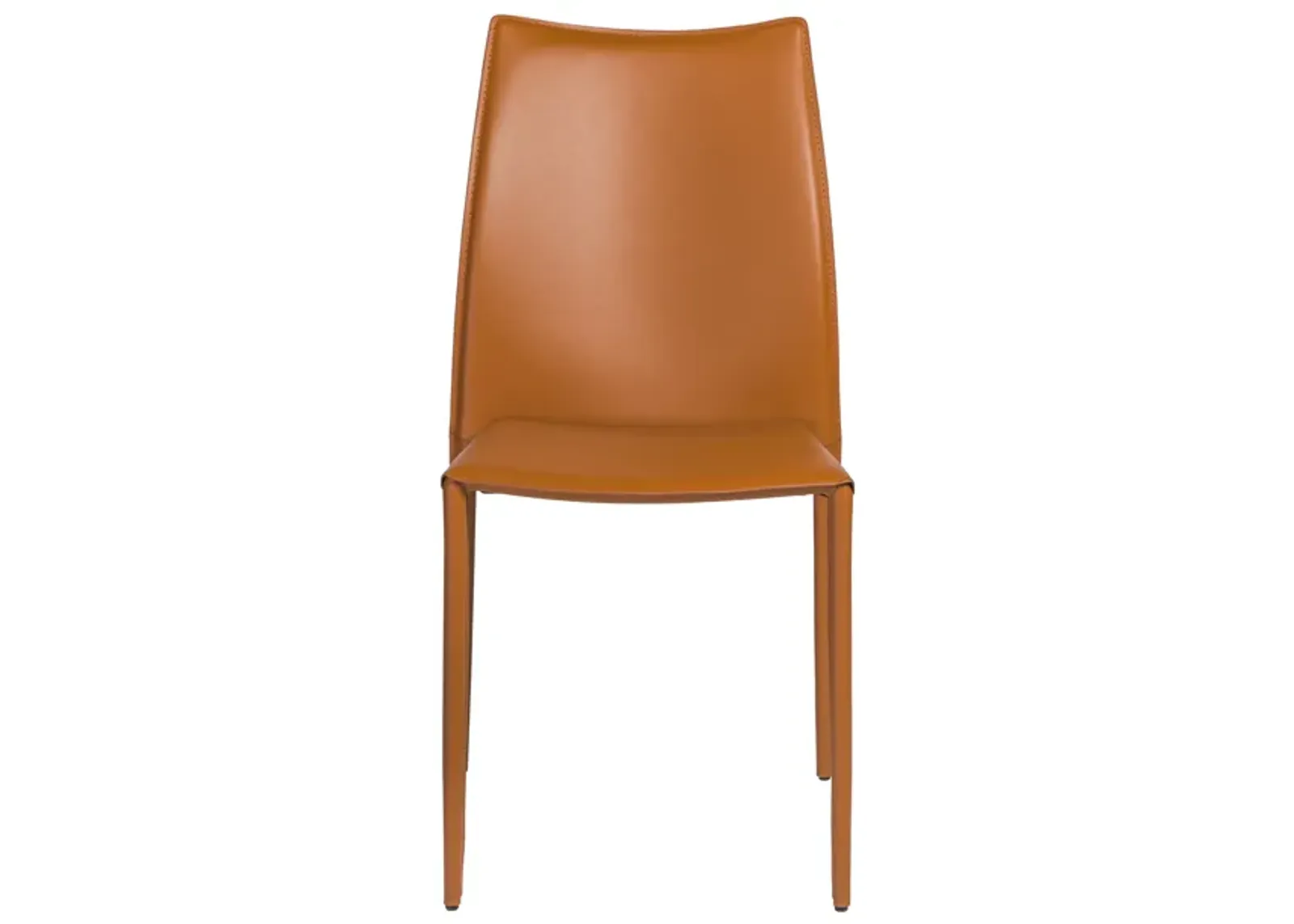 Dalia Stacking Side Chair in Cognac - Set of 2