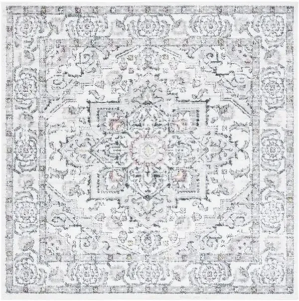 LAYLA 102 Grey 6'-7' X 6'-7' Square Square Rug