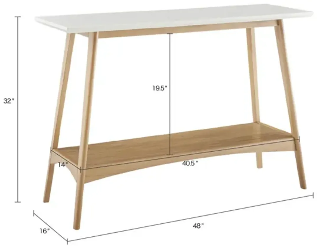 Madison Park Parker Off-White/Natural Console