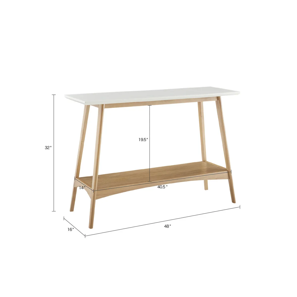 Madison Park Parker Off-White/Natural Console