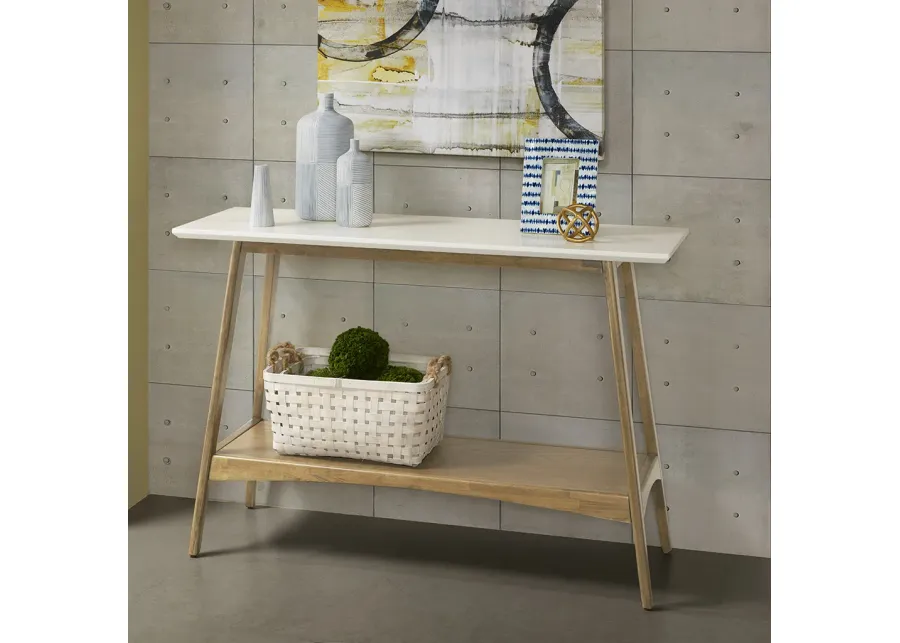 Madison Park Parker Off-White/Natural Console