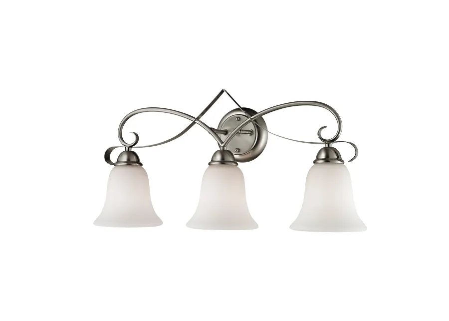 Brighton 24" Wide 3-Light Vanity Light - Brushed Nickel