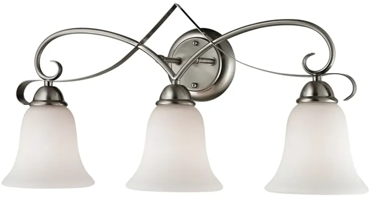 Brighton 24" Wide 3-Light Vanity Light - Brushed Nickel