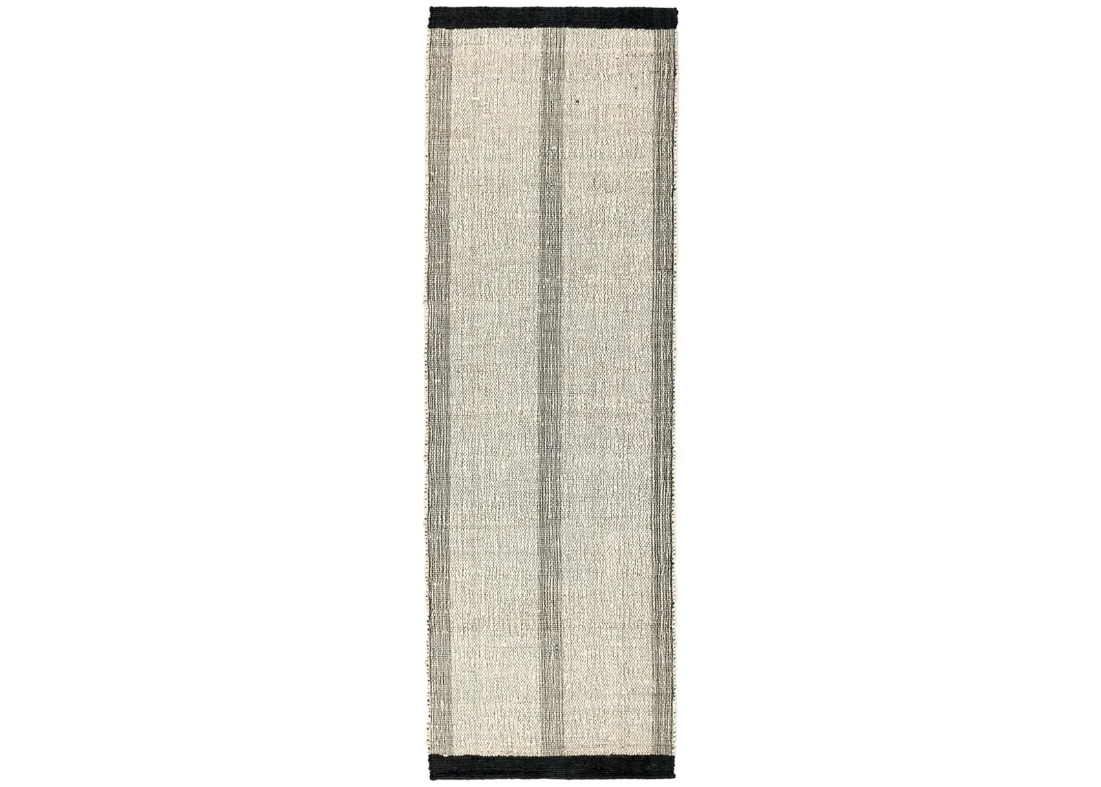 Kochi 2.6'x8' Jute Blend Handwoven Striped Ivory Accent Rug