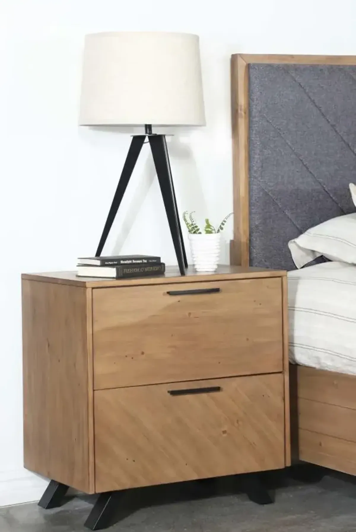 Albi 2-Drawer Rectangular Nightstand