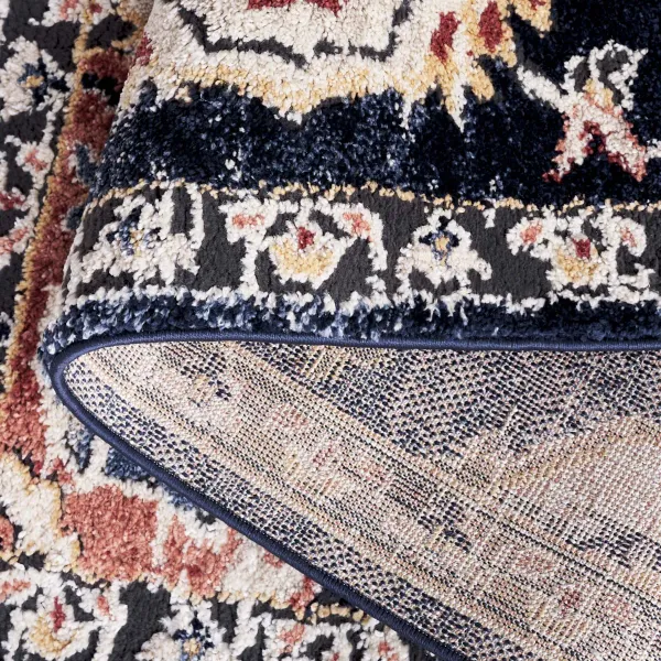 LUNA 111 NAVY  2'-2' x 9' Runner Rug