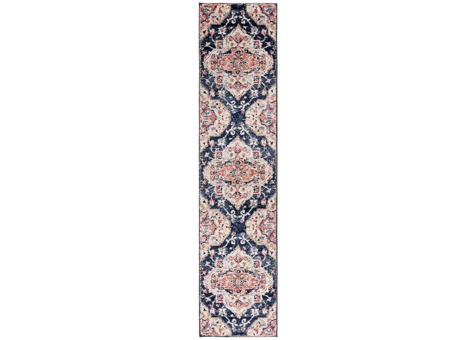 LUNA 111 NAVY  2'-2' x 9' Runner Rug