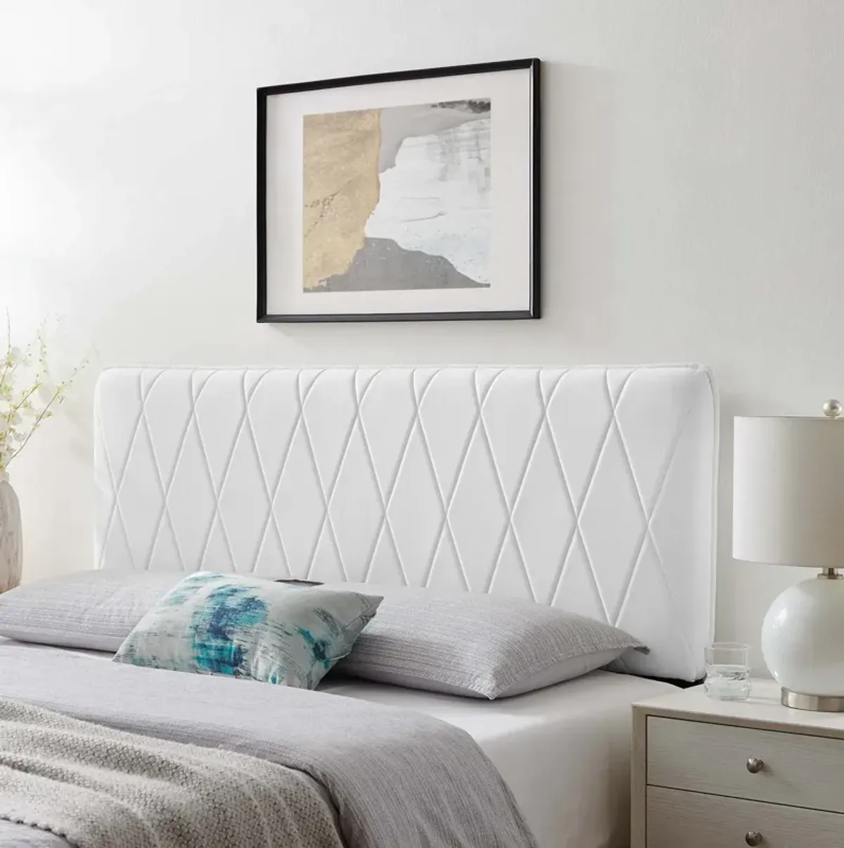 Leila Performance Velvet King/California King Headboard