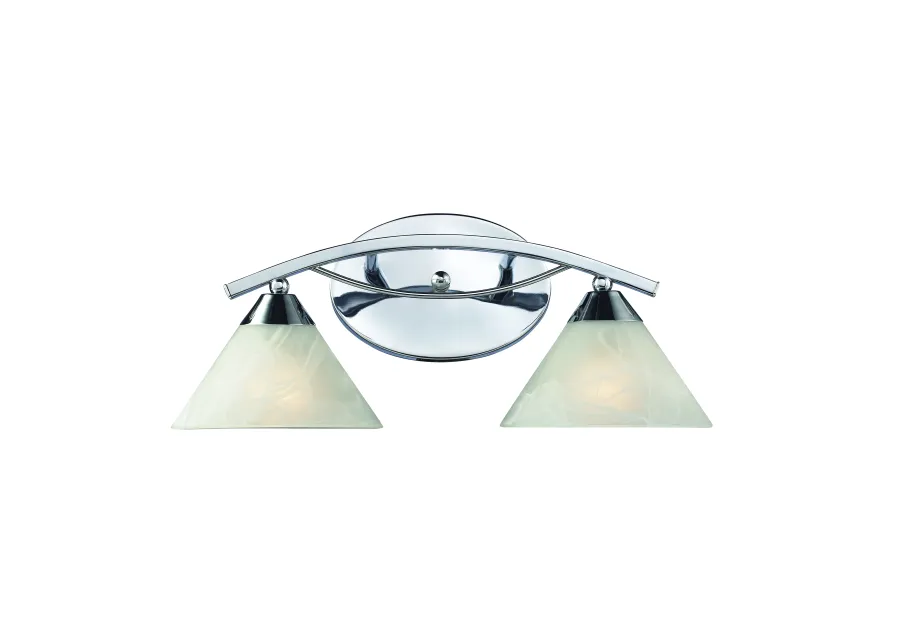 Elysburg 18" Wide 2-Light Vanity Light - Polished Chrome