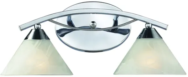 Elysburg 18" Wide 2-Light Vanity Light - Polished Chrome
