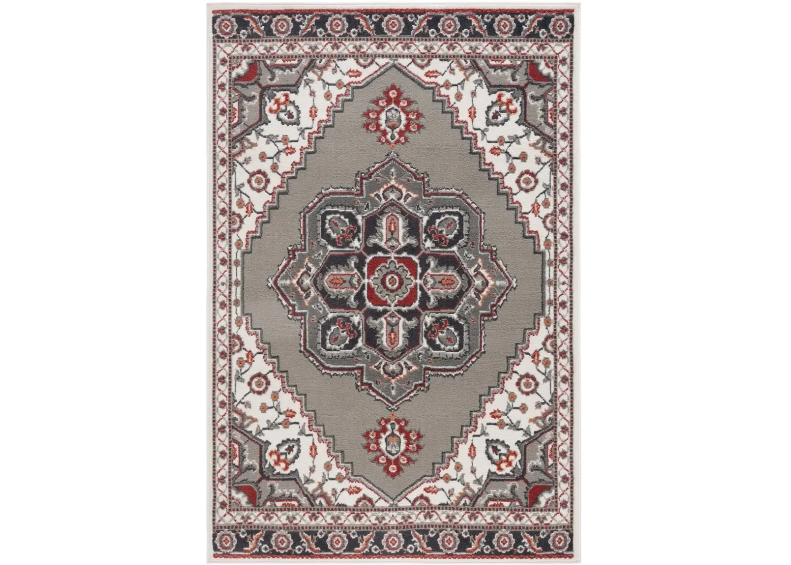 PYRAMID 215 GREY 4'-5' x 6'-5' Small Rectangle Rug