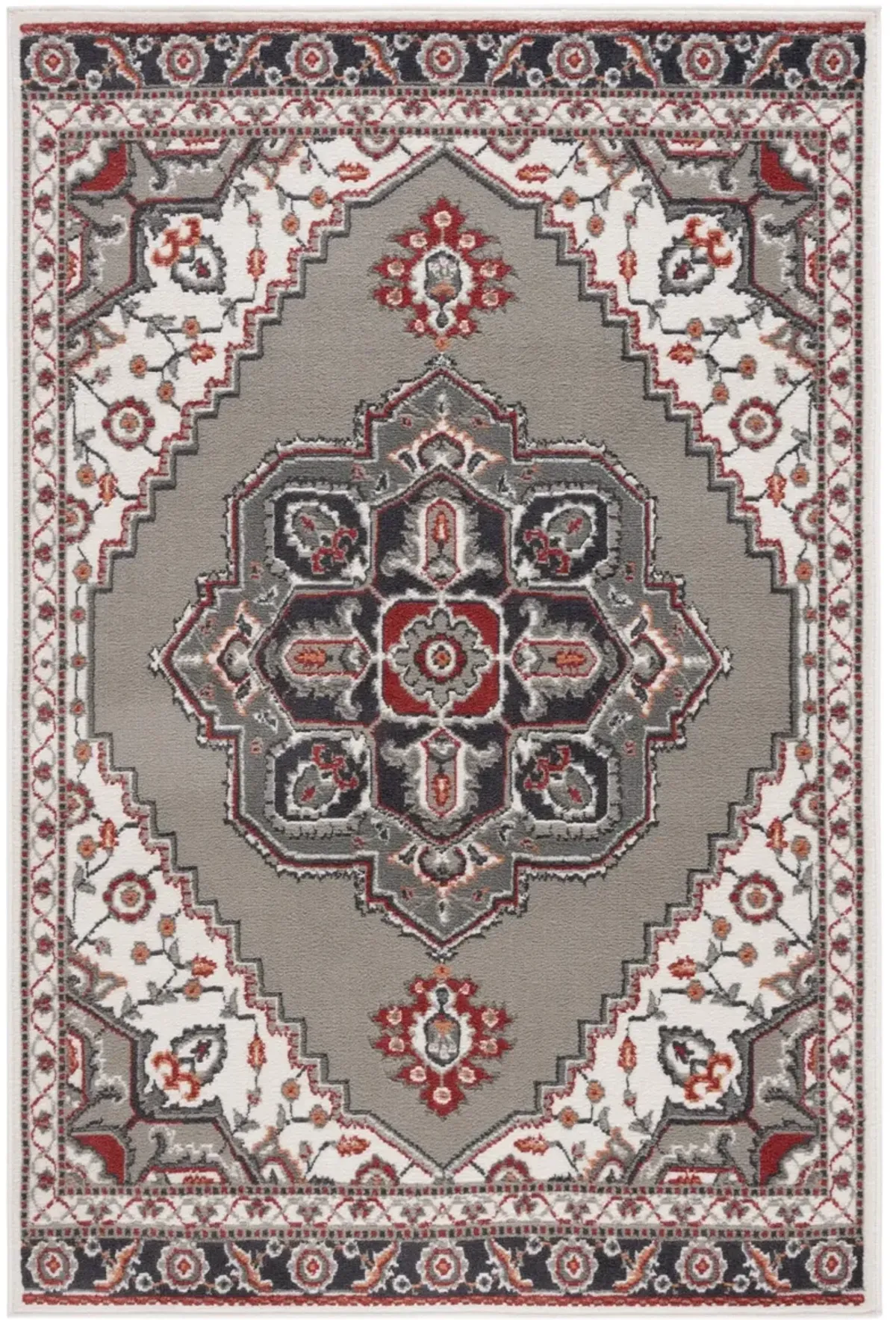 PYRAMID 215 GREY 4'-5' x 6'-5' Small Rectangle Rug