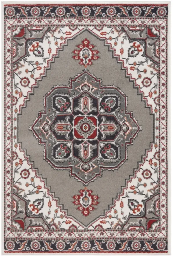 PYRAMID 215 GREY 4'-5' x 6'-5' Small Rectangle Rug