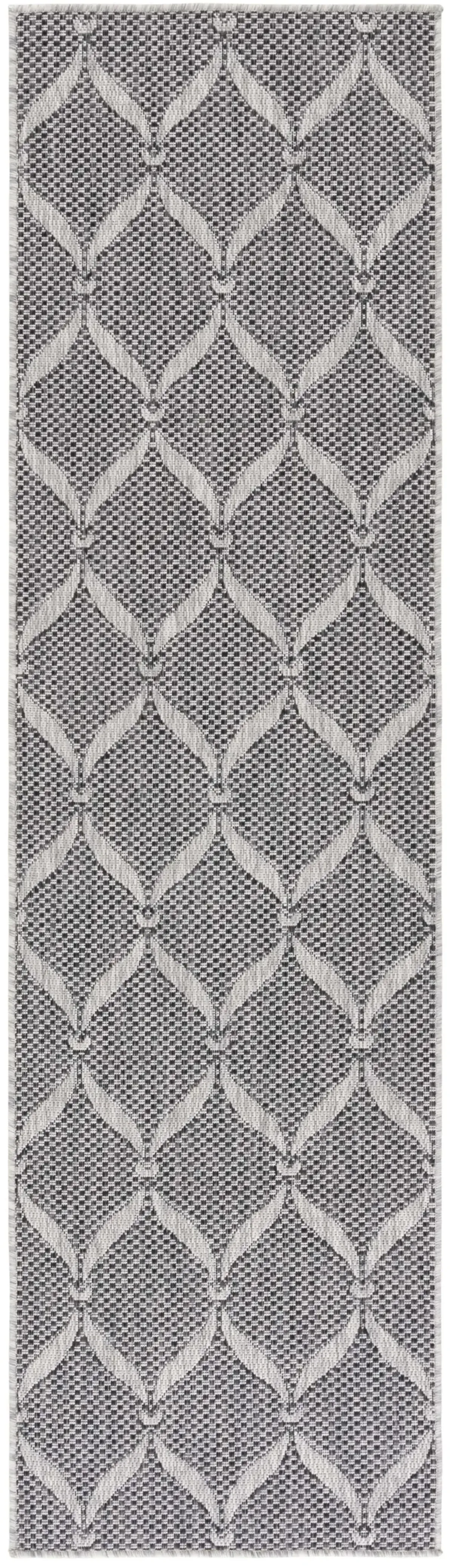 BEACH HOUSE 280 CHARCOAL  2'-2' x 6' Runner Rug