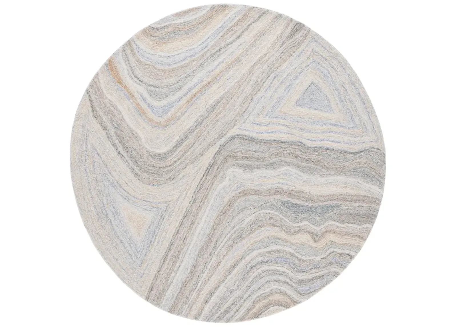 RENEWAL 805 BEIGE  6' x 6' Round Round Rug