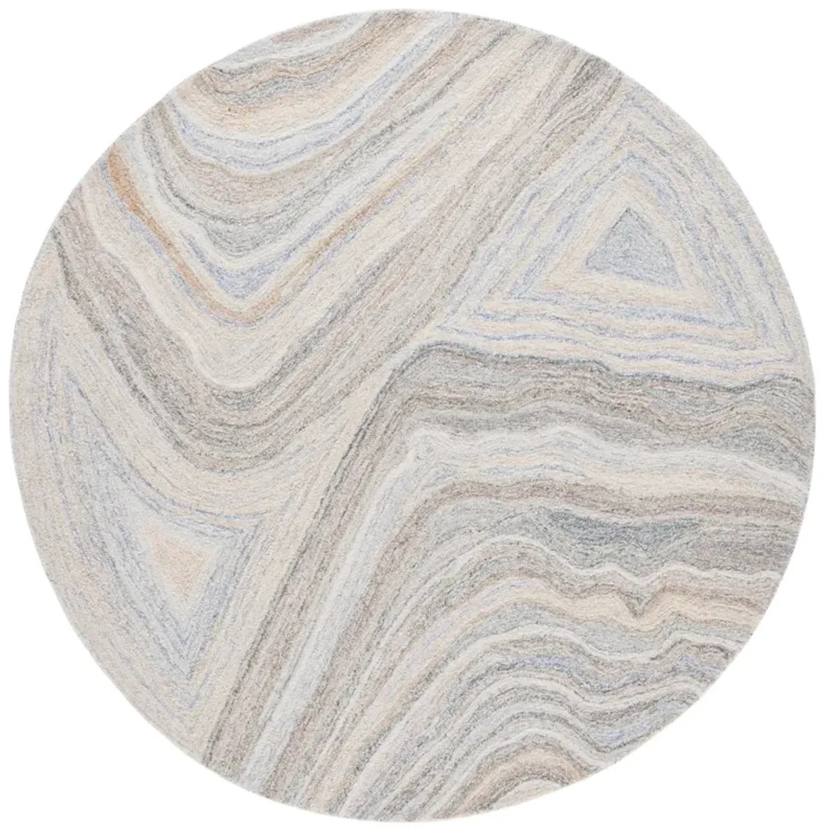 RENEWAL 805 BEIGE  6' x 6' Round Round Rug