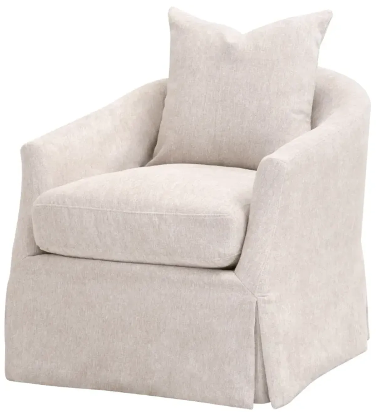 Faye Slipcover Swivel Club Chair