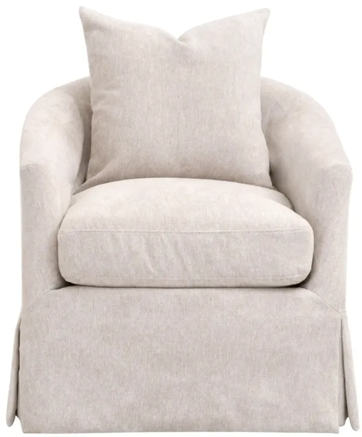 Faye Slipcover Swivel Club Chair