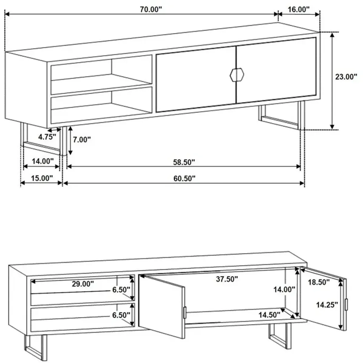 Marsden 2-Door TV Stand