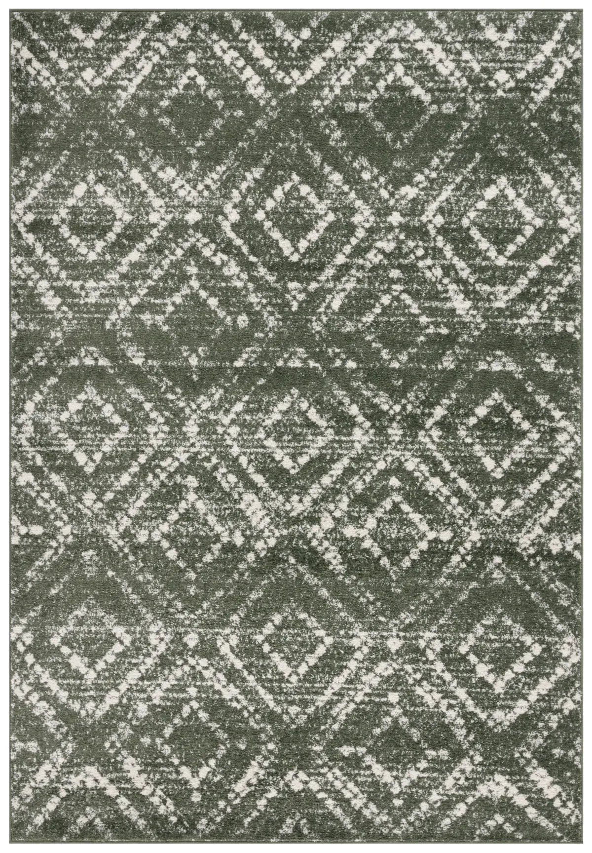 ADIRONDACK 131 DARK GREEN  8' x 10' Large Rectangle Rug