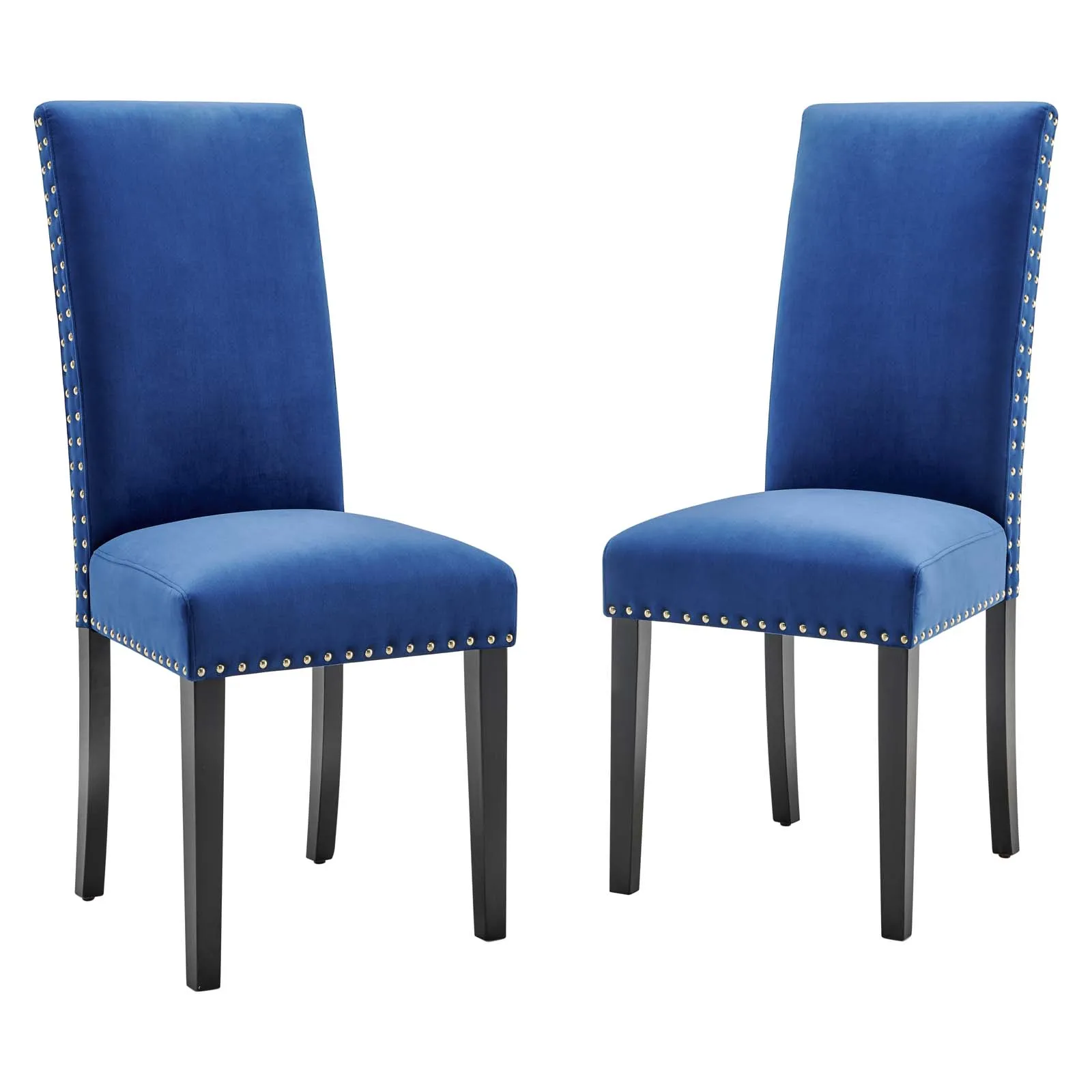 Parcel Performance Velvet Dining Side Chairs - Set of 2