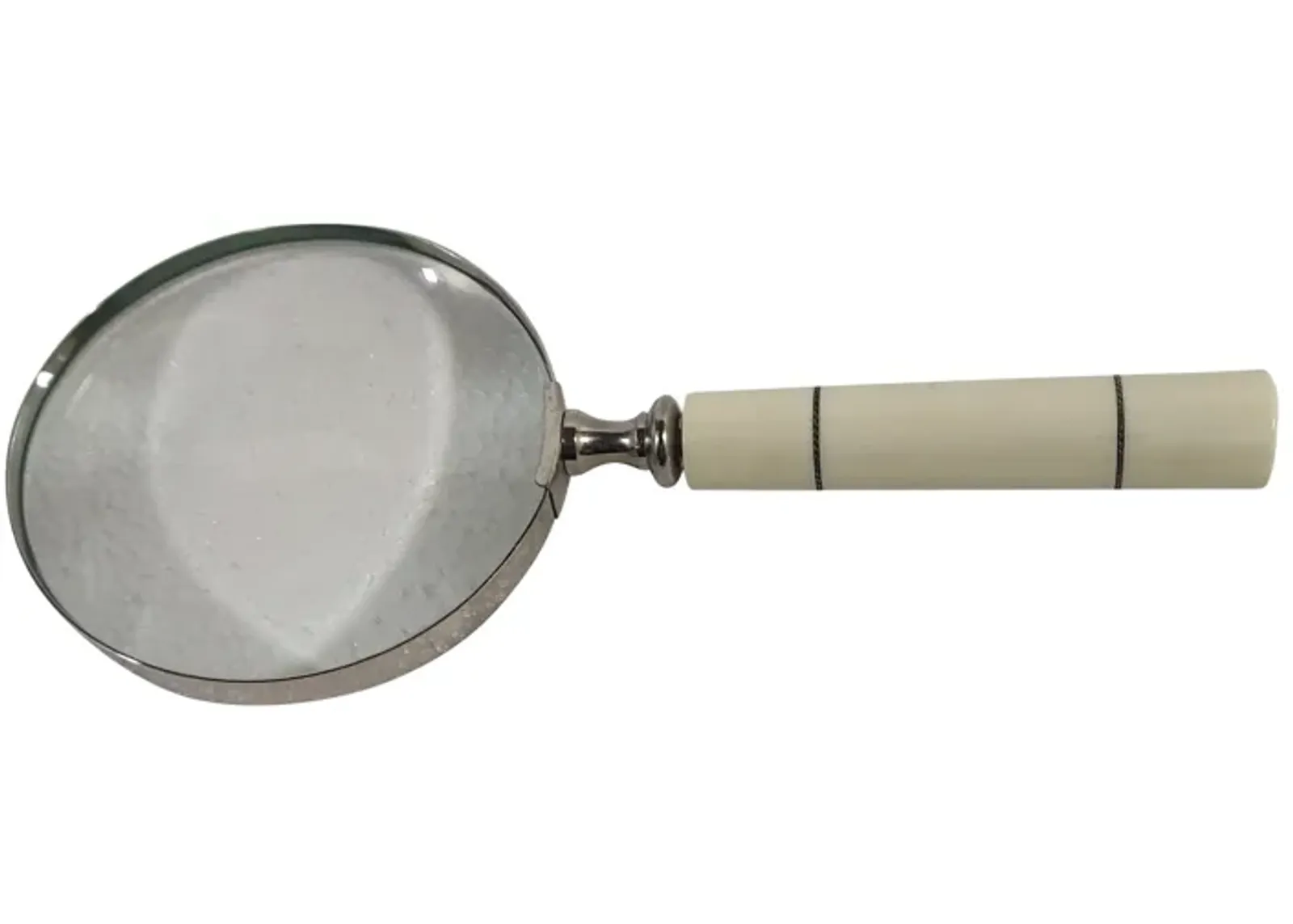 Resin, 4" Magnifying Glass, Ivory