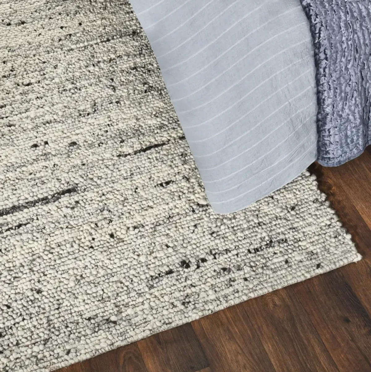 Loomis Heathered Wool Area Rug by Kosas Home