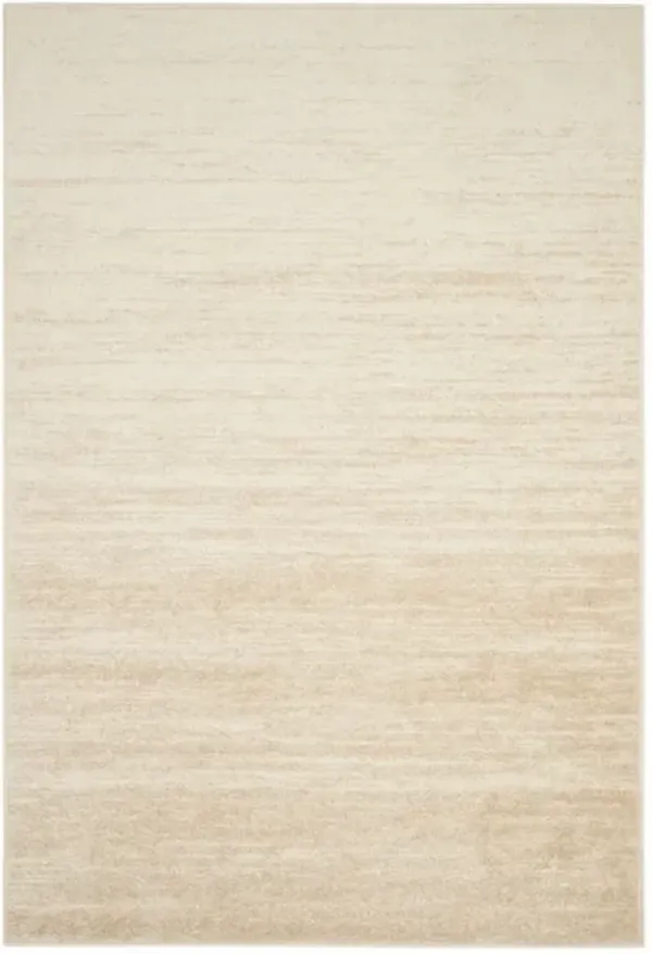 Adirondack Contemporary Champagne / Cream 2'-6" X 8' Powerloomed Rug