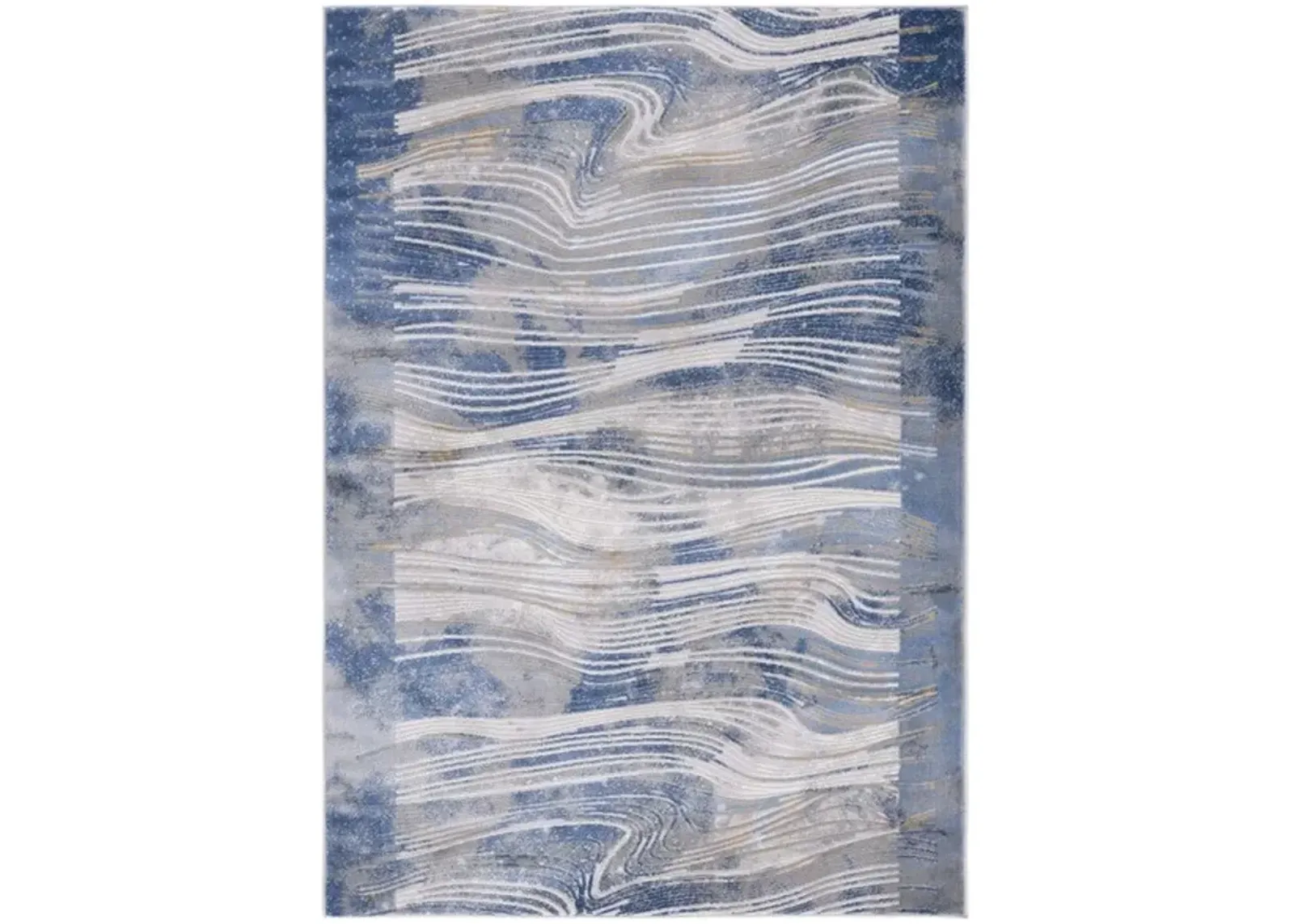 PALMA 316 Blue 9' X 12' Large Rectangle Rug