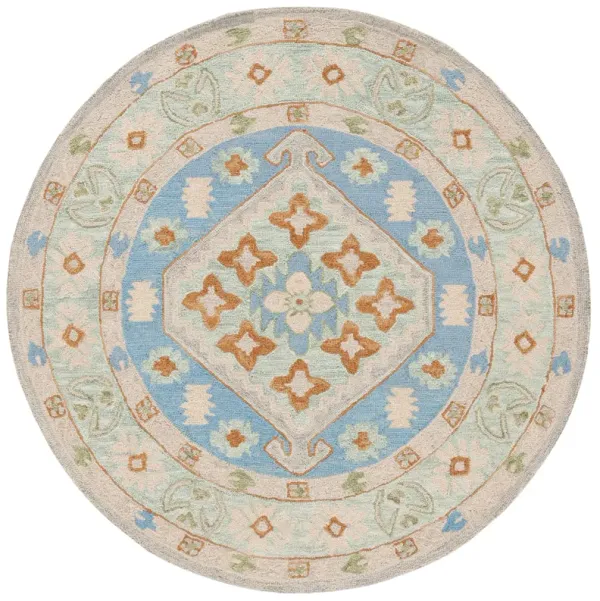 HERITAGE Hand Tufted 6' x 6' Round area rug