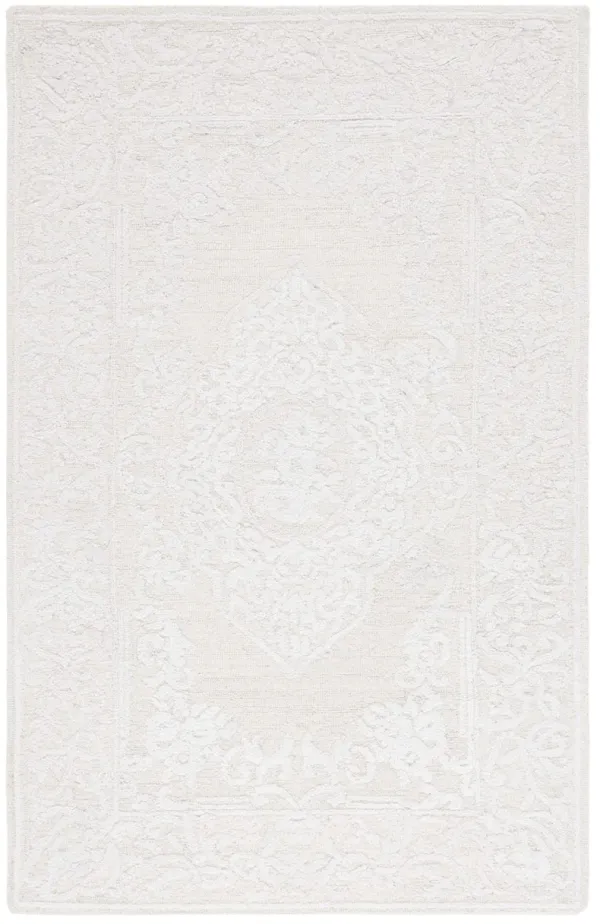 ABSTRACT Hand Tufted 6' x 9' area rug