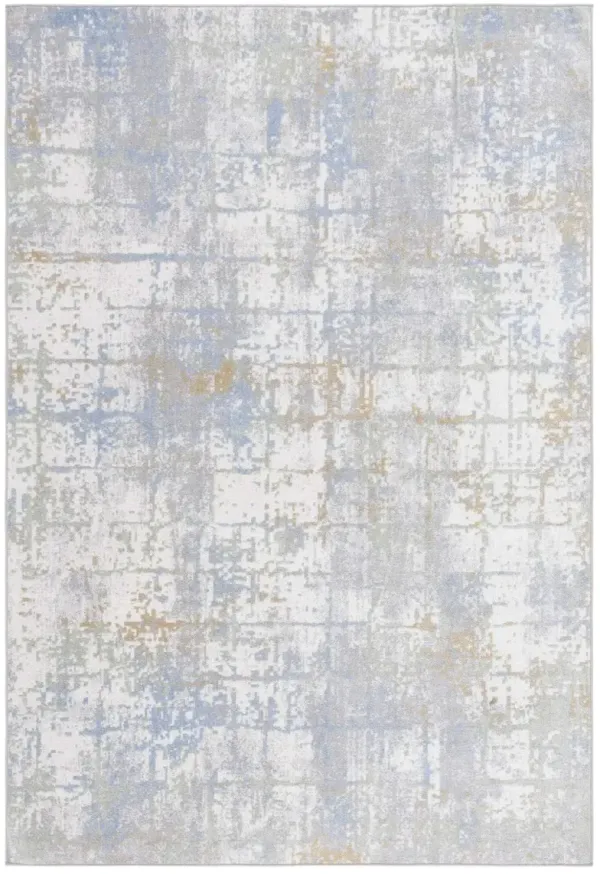 BAYSIDE 122 Blue 8' X 10' Large Rectangle Rug