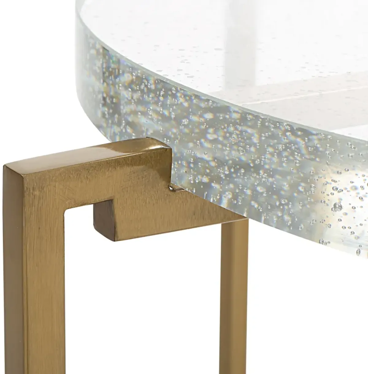 Star-crossed Glass Accent Table