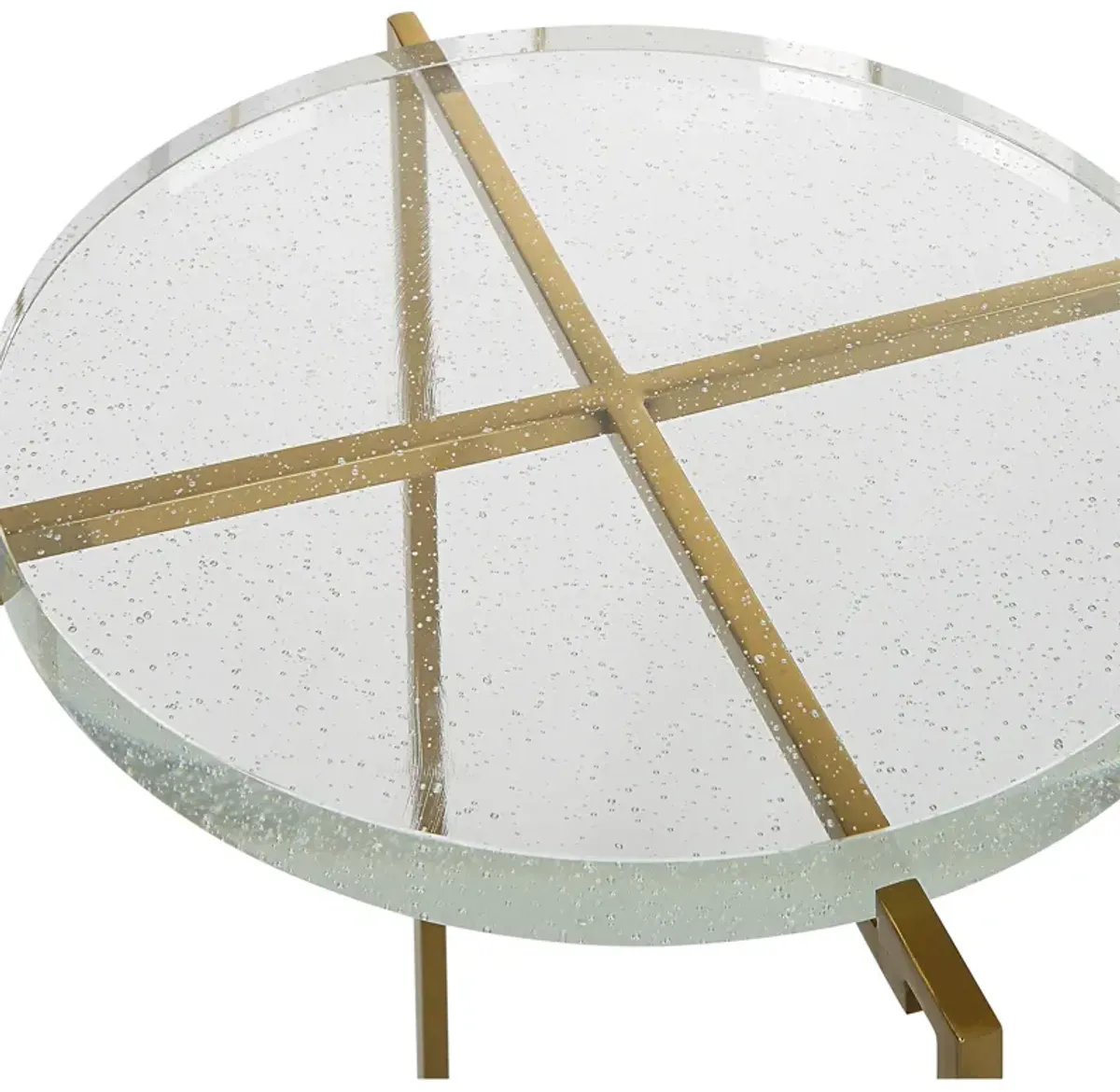 Star-crossed Glass Accent Table