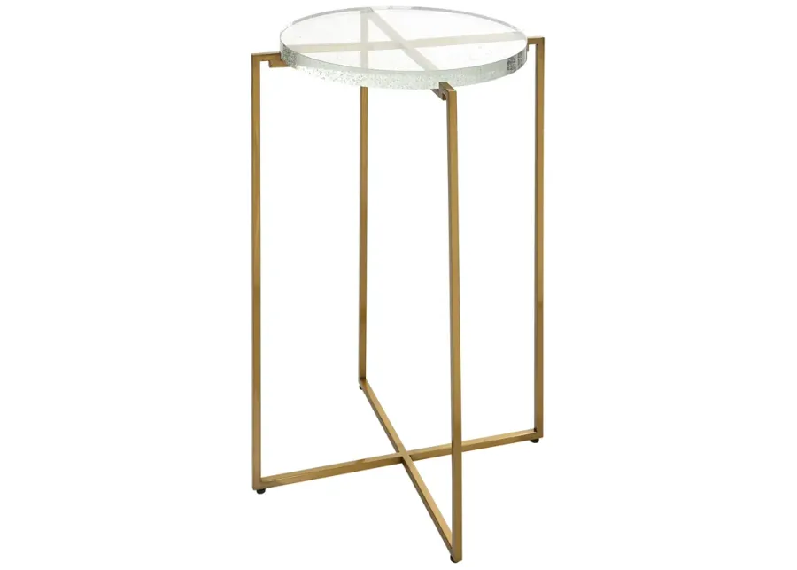 Star-crossed Glass Accent Table