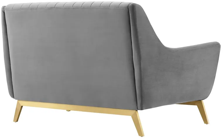 Winsome Channel Tufted Performance Velvet Loveseat