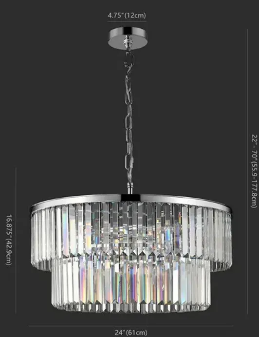 KARISSA 2 TIER CHANDELIER