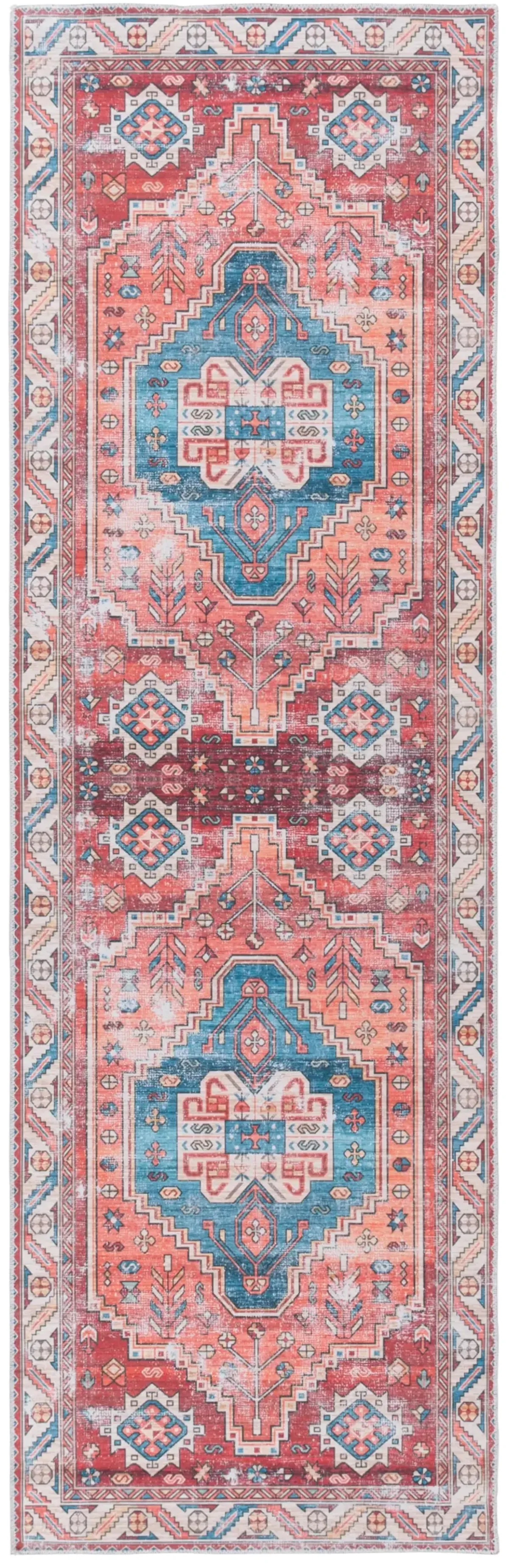 ARIZONA 251 RED  2'-6' x 8' Runner Rug