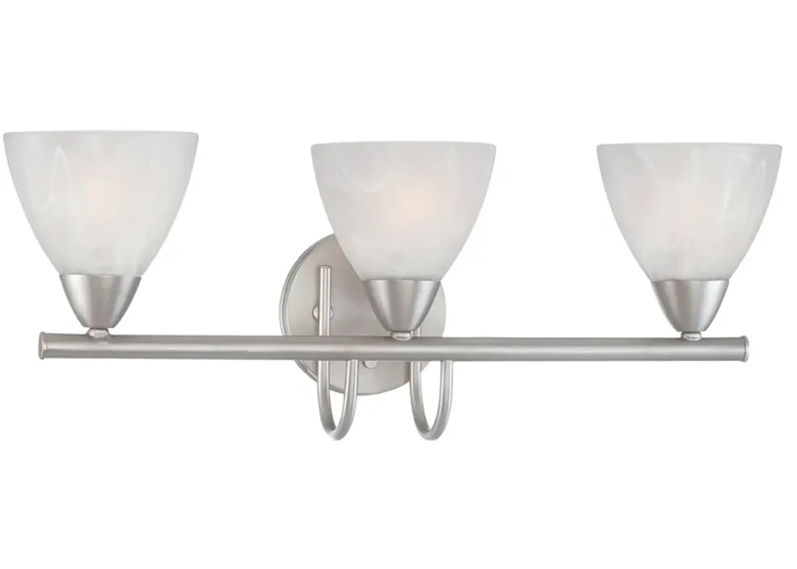 Tia 22.5" Wide 3-Light Vanity Light - Matte Nickel