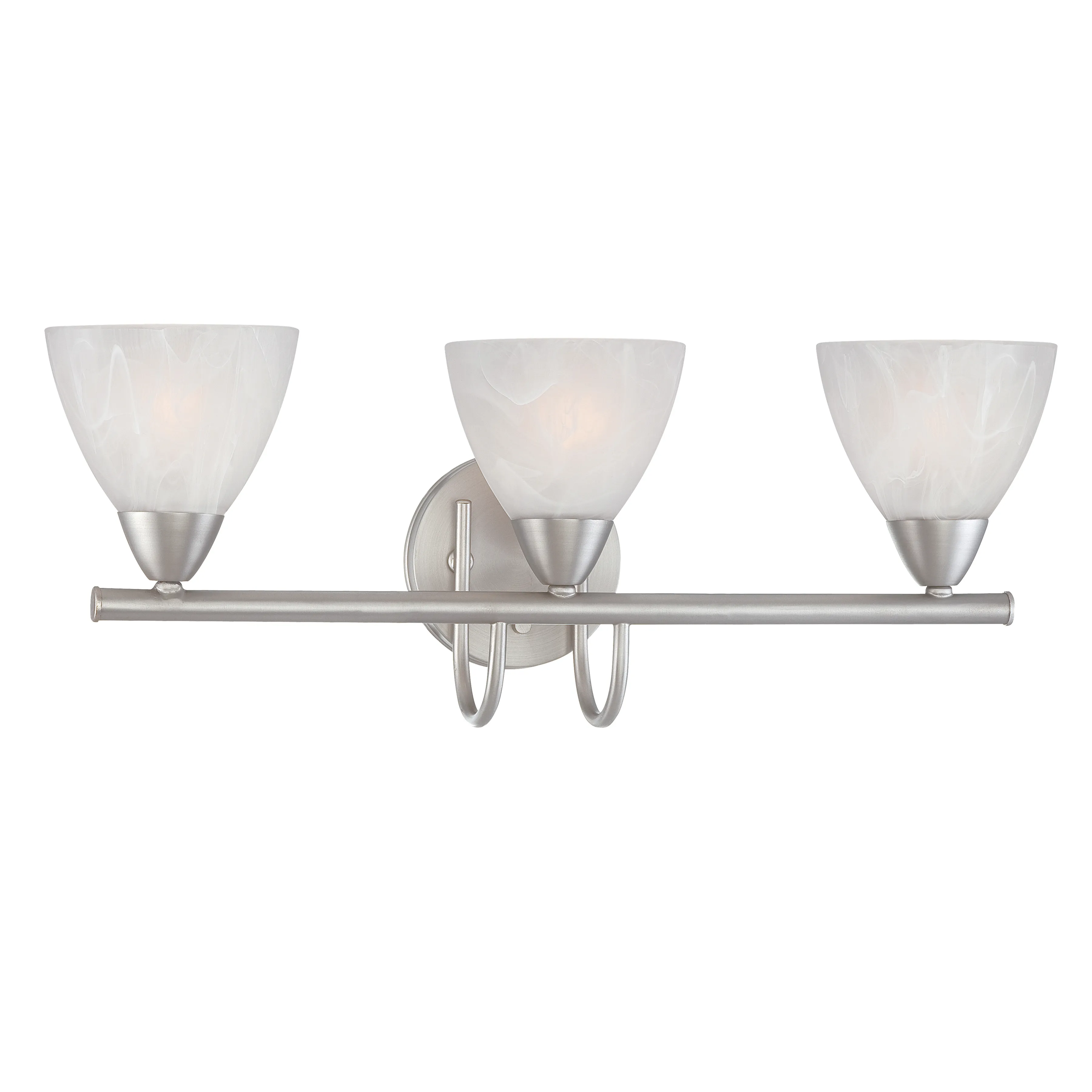 Tia 22.5" Wide 3-Light Vanity Light - Matte Nickel