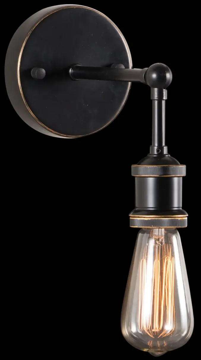 Miserite Wall Lamp Antique Black