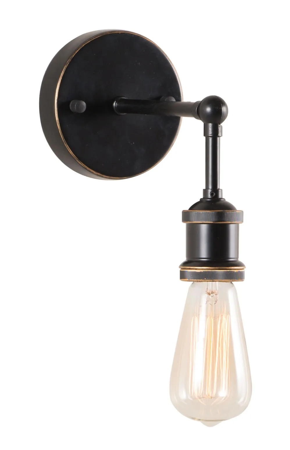 Miserite Wall Lamp Antique Black