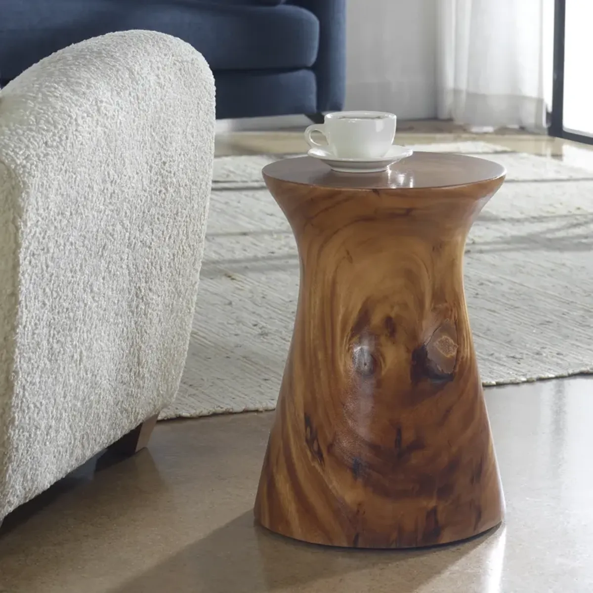 Swell Wooden Accent Table