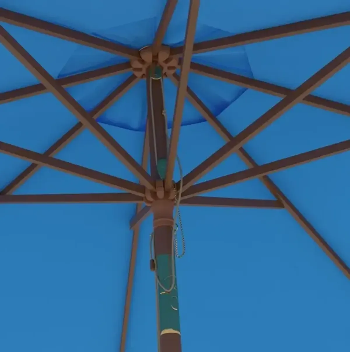 BETHANY 9FT WOODEN UMBRELLA