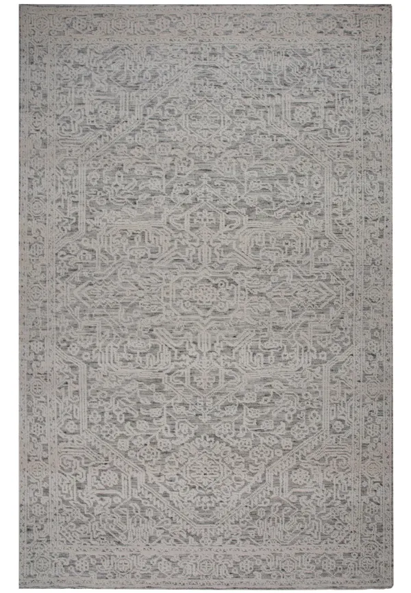 Hilton Hand knotted Cut pile 6' x 9' Rug