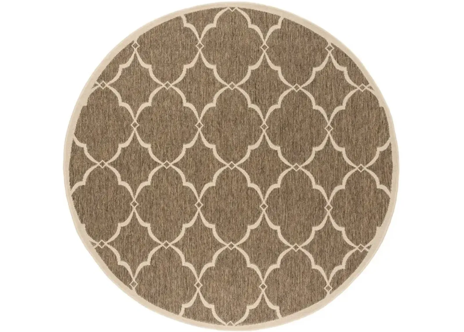 LINDEN 125 Collection LND125D-6R Beige / Cream 6'-7" X 6'-7" Round