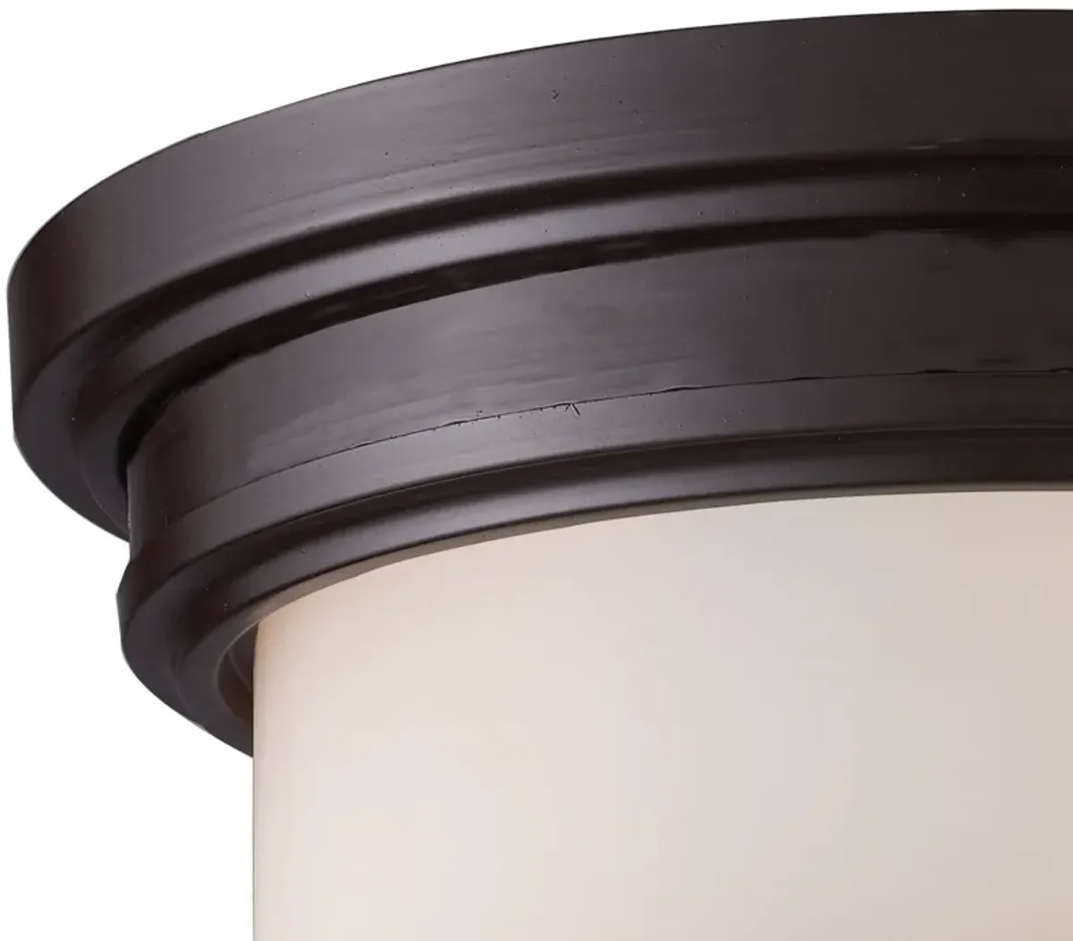 Flushmounts 13" Wide 2-Light Flush Mount - Oiled Bronze