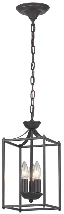 Arthur 7" Wide 3-Light Mini Pendant - Aged Bronze