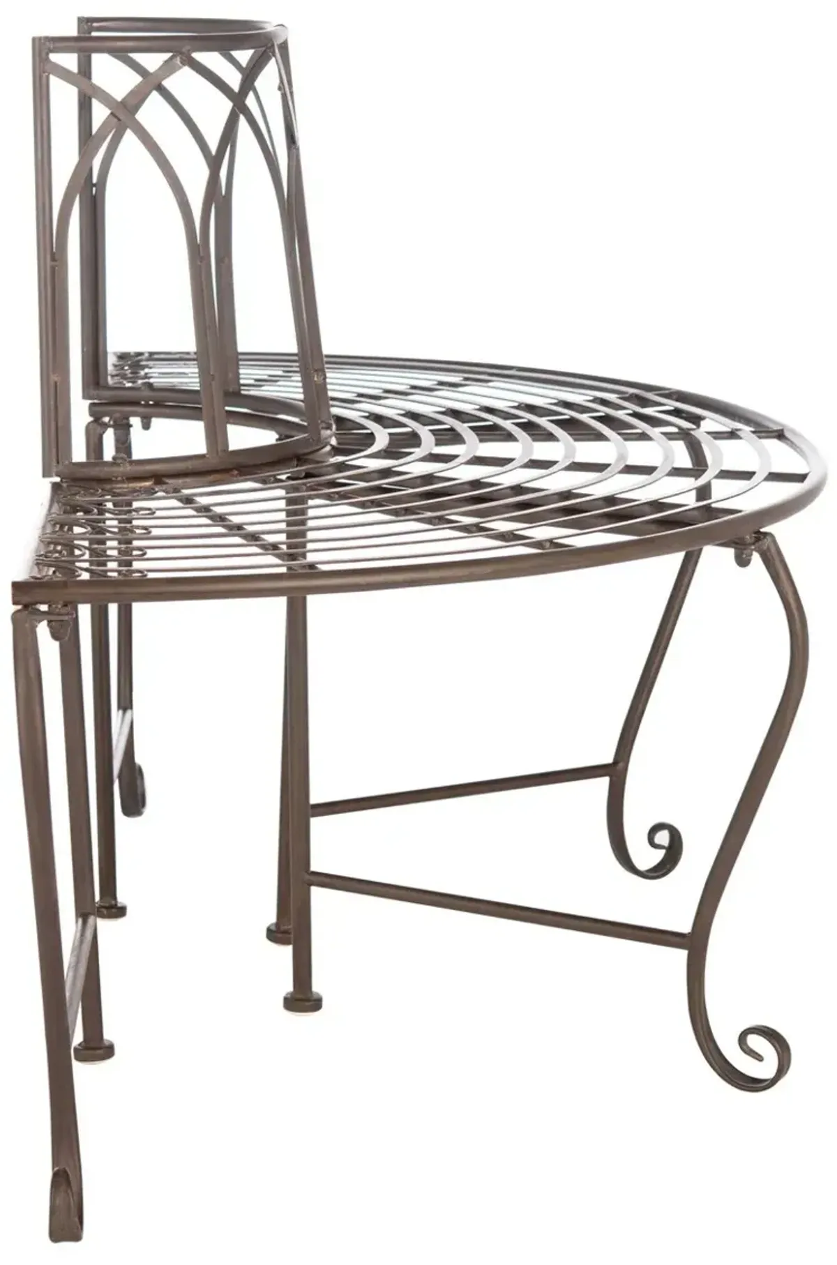 ABIA WROUGHT IRON 50 INCH W OUTDOOR TREE BENCH